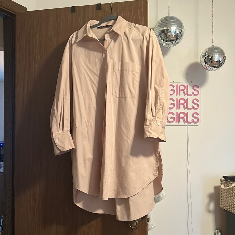 Oversized Zara button up